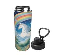 18oz a Beautiful Unicorns Printed Water Bottle, Keeps Drinks hot or Cold, Suitable for Running, Mountaineering, Cycling, and Outdoor Hiking.