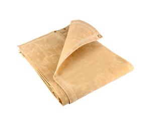 18Oz Tan Cotton Canvas Tarpaulin 10Ft X 16Ft