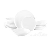 18pc White Everyday Round Dinner Set