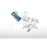 18pces x Silver Safety pins - 28mm-50mm