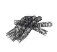 18Pcs 38mm Plastic Spiral Binding Coils 4:1 Pitch 48 Loops, PVC Binding Spines for A4 Letter Size Paper Holds Up to 310 Sheets for Documents Presentations Reports