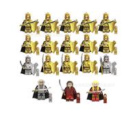 (18pcs-A) Lord of the Rings Noldor Elf Guardians Medieval Soldiers Orcs MiniFigures Toys Kids Gift Fit Lego