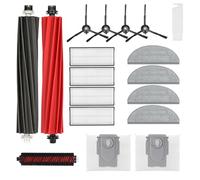 18PCS Accessories Kit Compatible with Roborock S8 Pro Ultra Robot Vacuum Cleaner, 1 Set Main Brush, 1 Rolling Brush, 4 HEPA Filters, 4 Side Brushes, 4 Mop Cloth Pads, 2 Dust Bags, 1 Cleaning Tool