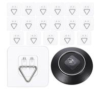 18Pcs Adhesive Plate Hangers for The Wall, 2.24in Invisible Picture Hangers | Wall Plate Hangers for Display, Art, Paintings, Decorative, Photo Frames