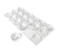 18pcs Anti-Collision Rubber Pads, self-Adhesive Cabinet Stickers, Door buffers, Transparent Sound-Absorbing Rubber Particles, Wall Protectors, Suitable for cabinets, Doors and Other Furniture