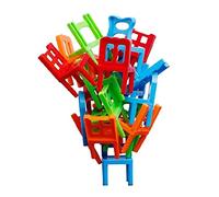18Pcs Balancing Toys Plastic Chairs,Stacking Chairs Tower Balancing Game for Children,Multiplayer Balance Game Chair on Chair Stack Up Chairs Tower Game for Family Party