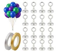 18pcs Balloon Arch Creation ，Balloon Weights and Ribbon,Professional Party Decorations with Balloon String, Helium Balloon Weights for Event Arrangements