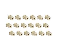18Pcs Brass String Ferrules for Electric Guitar, Replacement Accessories, Golden Color - Durable CNC Material, Easy Installation, Universal Fit for Guitar Players
