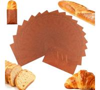 18PCS Bread Shape Gift Wrapping Paper,Funny Holiday Bread Wrap,Wrapping Paper That Looks Like B-read,Kraft Craft Papers for Baguette And Toast Designs,Christmas Party Supplies,Kitchen Gadgets