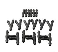 18pcs Car Windshield Washer Hose Connector Set with T Y I Type Splitter Fittings Compatible with Most Vehicles