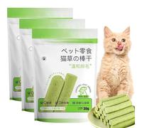 18Pcs Cat Grass Teething Stick, 90g Hairball Treats For Cats, Clean Teeth Sticks Molar Rod, Cat Teething Toy For Hairball Removal For Cats