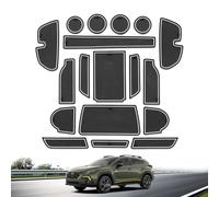 18PCS Center Console Liner for Subaru Crosstrek 2025 2024 Cup Holders Inserts for 2025 Crosstrek Door Slot Mats Anti-Dust Mats Interior Accessories (White)