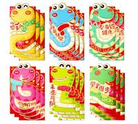 18Pcs Chinese Red Envelopes,Large Lunar New Year Red Packet Year of The Dragon Hongbao Lucky Money Cash 8.8*16.8CM with Cute Dragon Patterns for 2025 Spring Festival Christmas Birthday Wedding Gifts