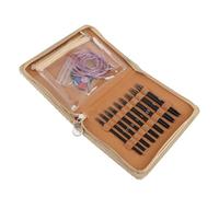 18PCS Circular Knitting Needle Set Aluminum Circular Knitting Needles 3 to 6mm Interchangeable Circular Needles Set with Storage Bag for Crafting Knitting Needles