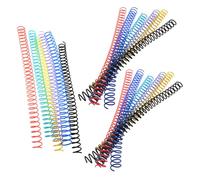 18pcs Colourful Plastic Binder Rings Telephone Wire | Reusable Loose-leaf Journal Accessories, Smooth Polished Surface, Suitable for Planners, School Projects, Desk Calendars