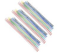 18pcs Colourful Plastic Telephone Wire Binder Rings | Colour-coded Organisation, Deformation-resistant Design, Smooth Polished Surface, Suitable for Students, Office Workers