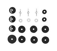 18PCS Cymbal Replacement Set, Drum Hardware Access, Includes Cymbal Sleeve Felt Pad Wing Nut Wa, Grades Steel and Felt l for Drum Set