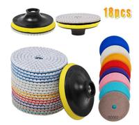 18Pcs Diamond Polishing Pads M14 Grinder Disc For Granite Marble Concrete Stone
