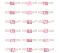 18pcs Diaper Fastener Belt for Cloth and Disposable Use | Reusable Elastic Rubber and Cotton Design, Pink Finish, Helps Keep Nappies Secure at Night