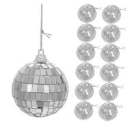 18Pcs Disco Ball Mirror Party Christmas Xmas Tree Hanging Ornament Baubles Xmas Holiday Party Decoration 4.5cm