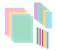 18pcs Dyslexia Overlays, Coloured Overlays for Overlays for Reading Highlight Strips Dyslexia-Aids for Students to Reduce Visual Stress and Dyslexia Aids to Increase Reading