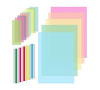 18Pcs Dyslexia Overlays Overlays for Reading Dyslexia Coloured Overlays for Dyslexia Highlight Strips Dyslexia Aids for Children, Reduce Visual Stress Increase Reading Comfort and Speed