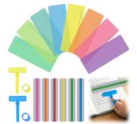 18Pcs Dyslexia Reading Overlays Guided Strips Highlight Rulers