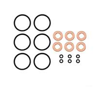 18pcs Engine Injector Copper Washers and O-Ring Seal Kit for BMW E87 E46 E92 E90 E39 E60 E61 E63 E65 E70 X3 X5 Z8 Models, Direct Replacement OE 13537794553 13537787236