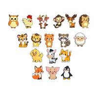 18PCS Farm Forest Animals Fridge Magnets for Toddlers 3 - Cute Educational Toy for Kids, Large Size, Animal Magnets Gift for Early Learning and Development