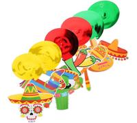 18pcs Fiesta Swirl Ornament Hanging Decorations Mexico Themed