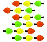 18pcs Floating Birds Indicator Freshwater Salt Water Foam Indicator Float Fly Fishing Float Oval Shape Fishing Indicator Fishing Foam for Fishing