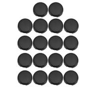 18pcs Game Keyboard Cap, Replacement Keycap for Cherry TTC Akko Cross , Anti Slip Anti Fingerprint Brushed Finish 20.2mm Diameter for Fighting Game Keyboard (Matte Black)