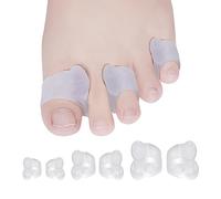 18Pcs Gel Toe Separator, Pinky Toe Separators, Big Toe Spacers, Hammer Toe Spacers, Bunion Corrector and Bunion Relief, Silicone Small Toe Spreader for Overlapping Toes, Three Size (18)