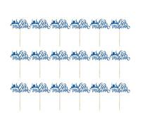 18pcs Gold Eid Mubaraks Cake Picks Glitters Paper Cupcake Toppers For Weddings And Birthdays Holiday Cake Decorations
