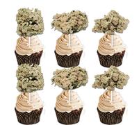 18pcs Green Glitter Dessert Cupcake Topper Marijuana Have a Dope Theme Decor Supplies Men Women Happy Birthday Anniversary Wedding Party Decorations