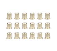 18Pcs Guitar String Brass Golden String Ferrules Electric Guitar Replacement Musical Instrument Accessories