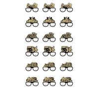 18pcs Handmade Eyeglasses Eyewears Paper Glasses For Birthday Party Decorations Holiday Photo Props For Women Girls Party Supplies
