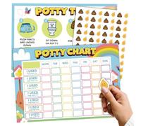 18Pcs Interactive Potty Training Reward Chart Set with Sticker & Guidance