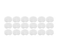 18pcs Joystick Replacement Caps 25.3mm Diameter Mechanical Button Caps for Fighting Game Controllers, Compatible with Sallybox Fightingbox Slimbox Keyboards, ABS Anti - Slip Gaming (Transparent)