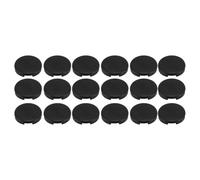 18pcs Joystick Replacement Caps, 25.3mm Mechanical Button Caps for Gaming Stick, Anti - Slip ABS Covers with Brushed Finish for Sallybox Fightingbox Slimbox and Keyboards (Matte Black)