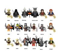 18PCS Lord of the Rings Minifigures Toys Dustproof Clear Display Box give/present as a gift