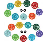 18Pcs Math Facts Fidget Spinners,Add Subtract Multiplication Division Maths Games,Learning Add Subtract Multiplication Division Education Toys for Kids Home School Classroom Learning Educational Prize