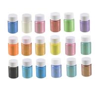 18pcs Mica Powder, 18 Colors Pearlescent Pigment Powder for Nails Cosmetic Grade Mica For Resin Epoxy, Soap Making Nail Polish - for Soap(6g)