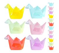 18pcs Mini Origami Crane Glow in The Dark Decorations Diy Resin Animal Sculptures for Aquariums Dollhouses Garden Landscape Desktop Display