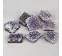 18PCS Natural Amethyst Cluster Specimen Crystal Geode Irregular Rock Stones for Teaching Home Decor