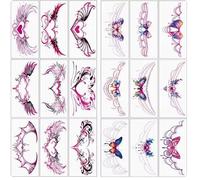 18PCS Of Succubus Tattoos Tattoo Stickers Female Rose Waterproof And Durable