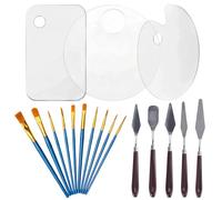 18PCS Paint Palette Set, Acrylic Paint Palette, Painting Palettes, Art Supplies Kit for Professional and Hobby Artists, for Painting, Handmade DIY creation, Studio and Outdoor Use