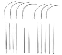 18PCS Piercing Taper, Full Size Piercing Threader Tool 14G 16G 18G 20G, Surgical Steel Piercings Changing Tools, Piercings Tool To Change Jewellery for Nose, Ear, Lip, Eyebrow, Nipple, Tongue
