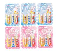 18Pcs Plastic Bubbles with Straw, Kids Super Elastic Plastic Balloons, Creative Outdoor Toys for School Projects, Family Activities Bubble Balloons Clear Bubbles Fake
