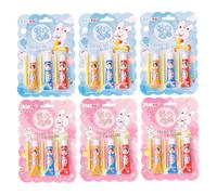 18Pcs Plastic Bubbles with Straw, Kids Super Elastic Plastic Balloons, Creative Outdoor Toys for School Projects, Family Activities